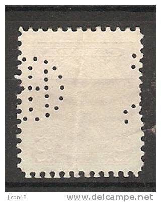 Canada  King George V  (o)  Perfin CHI Monogram - Perforadas