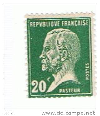 0,20 Pasteur Yvert 172, ** - 1922-26 Pasteur