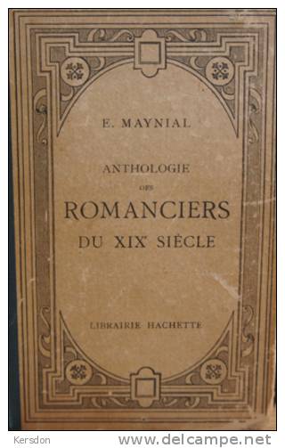 Maynial - Anthologie Des Poetes Et Romancier Du XIX Siecle - 2 Livres - Hachette - Autres & Non Classés