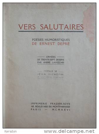 Ernest Depre - Vers Salutaires - Frazier Soye - Rare - Autres & Non Classés