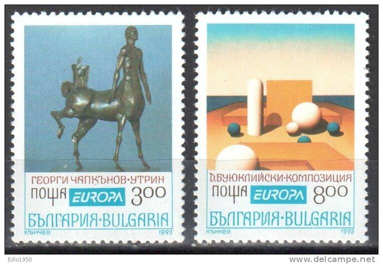 Bulgaria 1993 - Art. Painting - Sculpture - Mi.4047-4048- MNH (**) - Ungebraucht