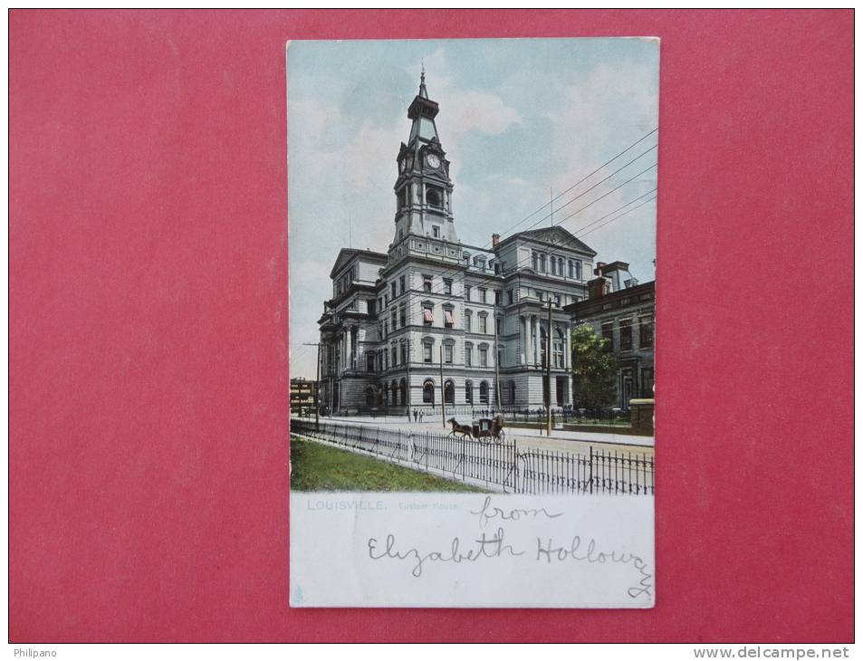 Kentucky > Louisville   Custom House  Made BY Tucks UDB Not Mailed    Ref  884 - Louisville