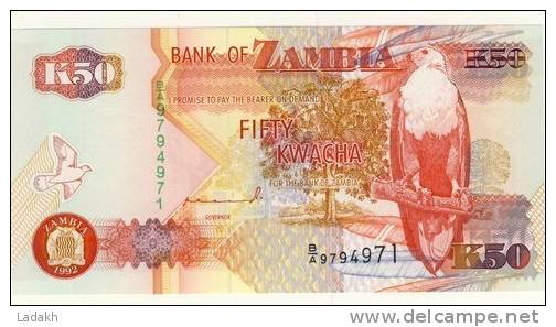 BILLET # ZAMBIE # 1992 # 50 KWACHA   # NEUF - Zambia