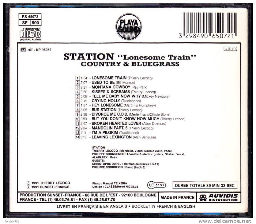 " STATION - Lonesome Train " / Country & Bluegrass  - 14 Titres . - Country Et Folk