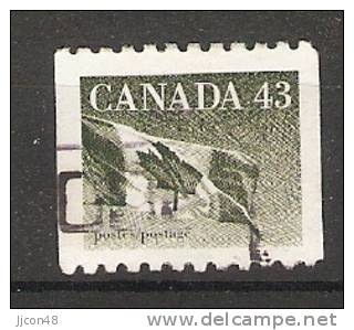 Canada  1992  Definitives; Flag  (o) - Roulettes