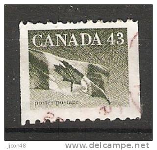 Canada  1992  Definitives; Flag  (o) - Roulettes