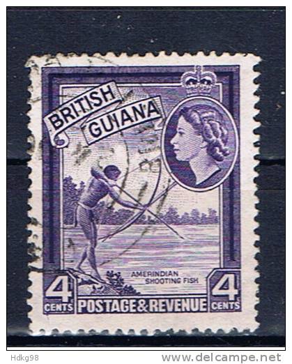 GUY+ Britisch Guyana 1954 Mi 202 Indianer - Guayana Británica (...-1966)