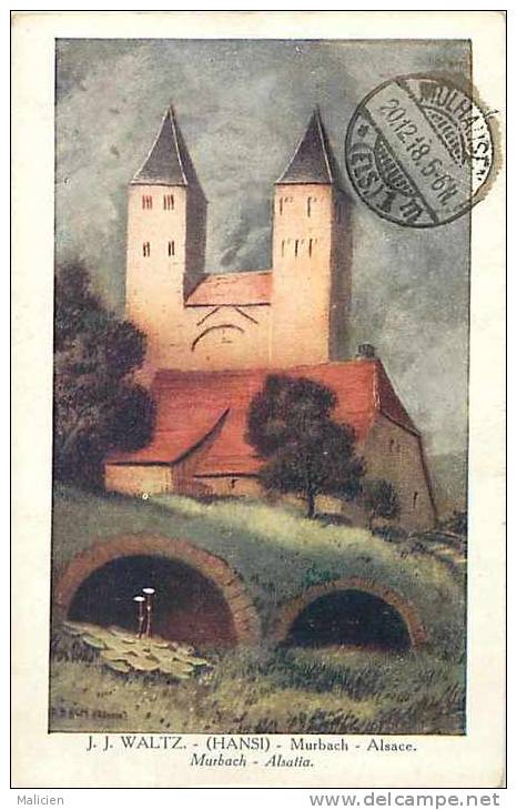 Themes Div-ref E602- Illustrateur - Hansi - J J Waltz - Alsace  -murbach  - Carte Bon Etat - - Hansi