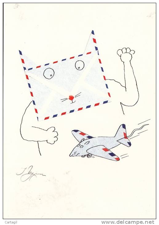 CPM GF - Tomi Ungerer - Les Chats De La Poste -  Collection PTT Cartophilie 1996-8-Envoi Gratuit - Ungerer