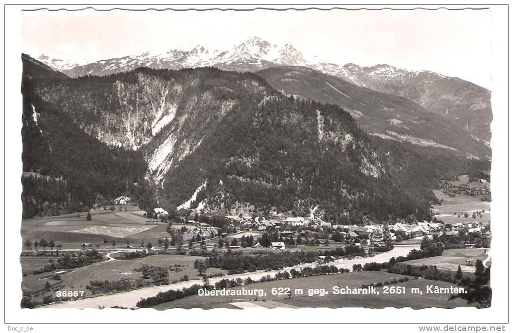 Österreich - Oberdrauburg Gegen Scharnik - Kärnten - Alte Ortsansicht - Oberdrauburg