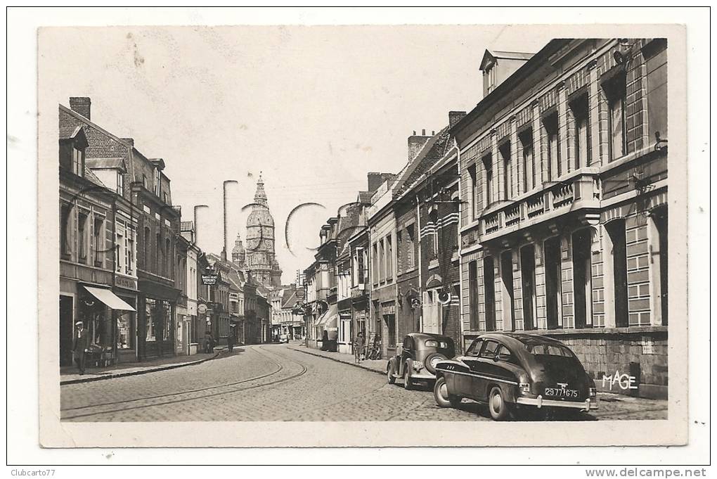 Saint-Amand-les-eaux (59) : Mp D´une Voiture Rue D'Orchies En 1950 (animé). - Saint Amand Les Eaux