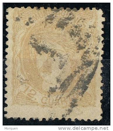 Sello 12 Cuartos Alegoria 1870, Parrilla Numeral 1 De MADRID, Num 113 º - Used Stamps