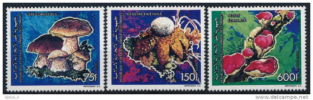 Comores Komoren Mushrooms Pilze Set (3) °BM0194 MNH - Champignons