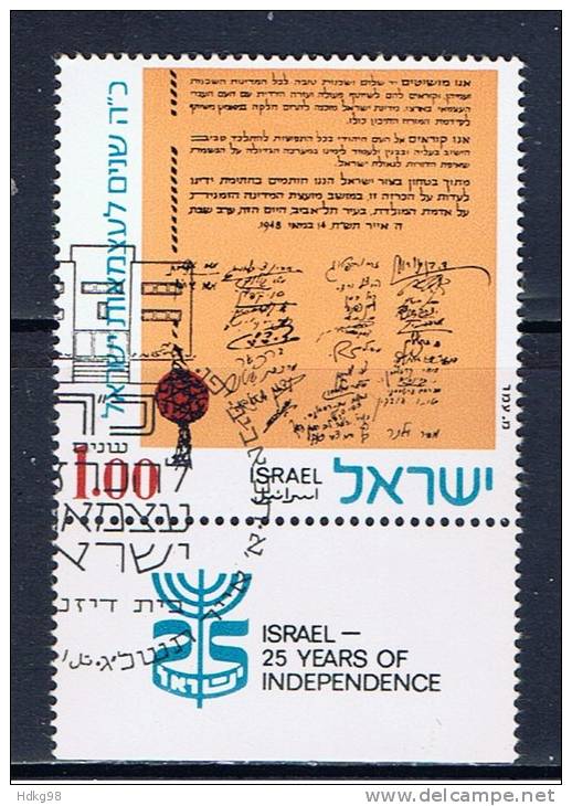 IL Israel 1973 Mi 590 TAB - Usados (con Tab)