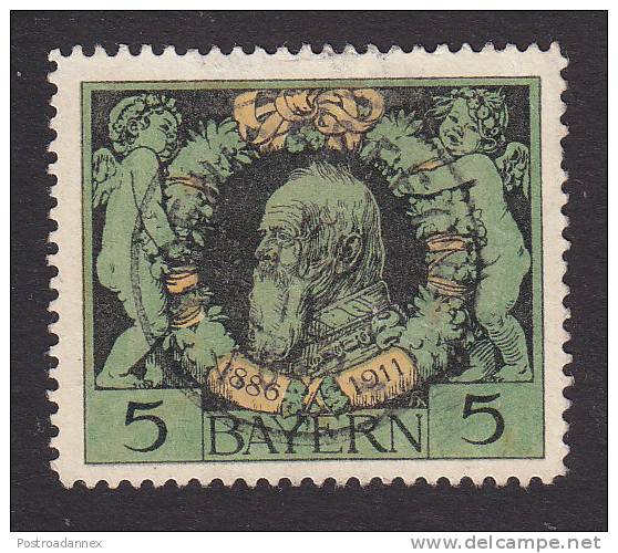 Bavaria, Scott #92, Used, Prince Regent Luitpold, Issued 1911 - Autres & Non Classés