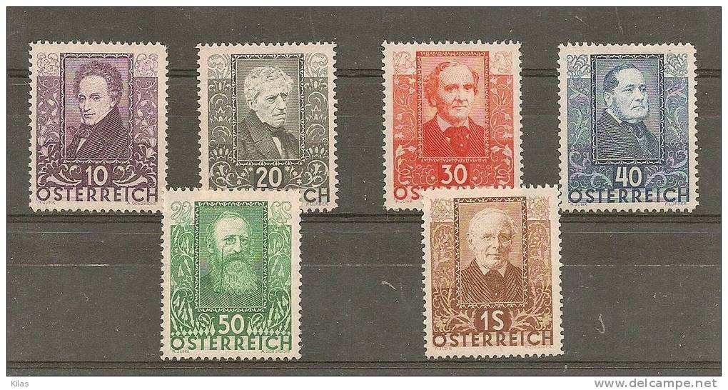 AUSTRIA 1931  Poets MNH - Ungebraucht