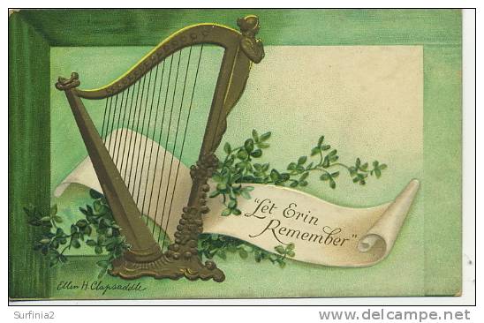 ST PATRICK´S DAY - LET ERIN REMEMBER - ELLEN CLAPSADDLE - TUCK SERIES 1038 - Saint-Patrick's Day