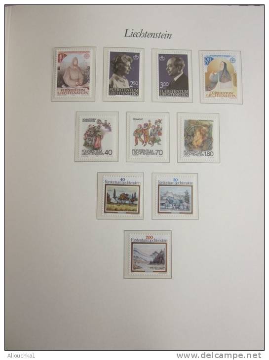 Liechtenstein  Collection Timbres Neufs MNH ** 2 Pages De Type MOCK + 1page Sans Bloc Faire Défiler Les Pages Ci-dessous - Verzamelingen