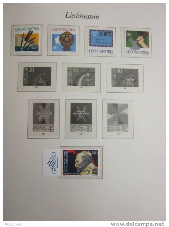 Liechtenstein  Collection Timbres Neufs MNH ** 2 Pages De Type MOCK + 1page Sans Bloc Faire Défiler Les Pages Ci-dessous - Collections