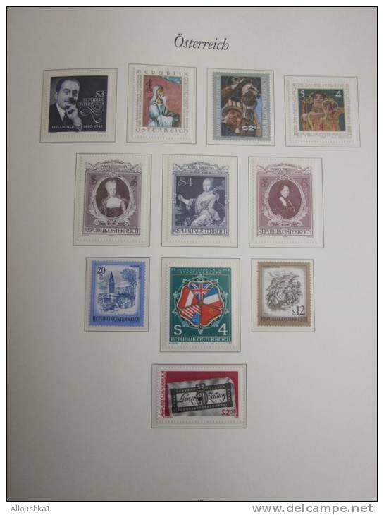 Autriche Osterreich 16 Pages 126 Timbres Stamps Neuf MNH ** Avec Feuilles De Type MOCK Faire Défiler 17 Pages Ci-dessous - Colecciones