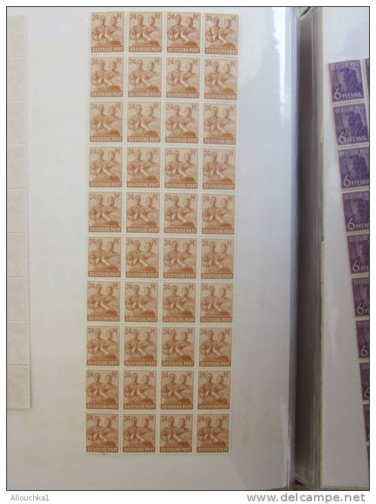 Deutsche Post Feuille De 40 Timbres N° Allemagne En MNH ** &amp; MN*24 Pfenning - Collezioni