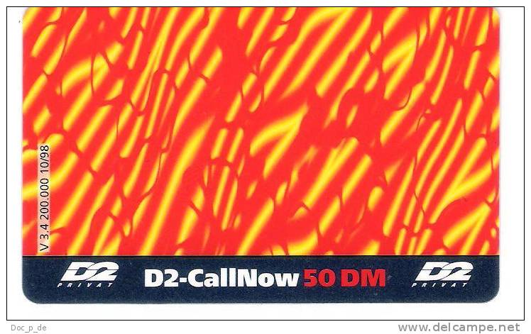 GERMANY  - D2 - Call Now - CallNow - V3.4 - Ex. Date 12/00 - Cellulari, Carte Prepagate E Ricariche