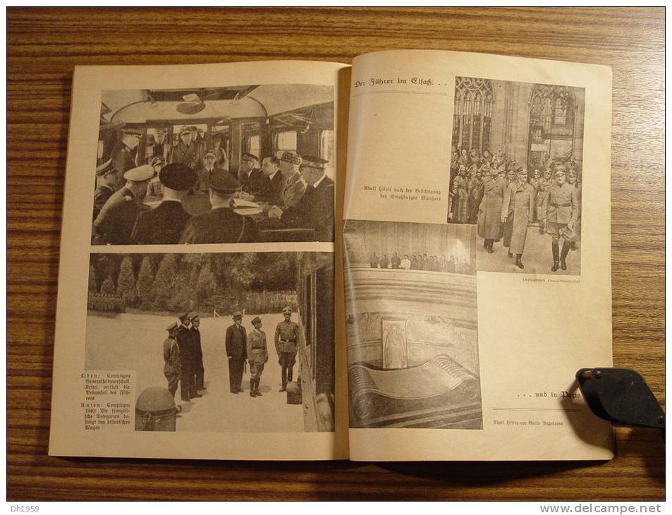 1938 CALENDRIER KALENDER SS WWII HITLER STRASSBURGER HINKENDE BOTE MESSAGER STRASBOURG ALSACE PUB