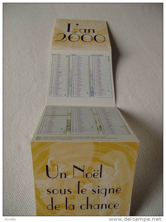 Calendrier ACCORDEON - Année 2000 - UN SIECLE De CULTURE - De La BELLE EPOQUE Aux Années 90 - Formato Piccolo : 1991-00