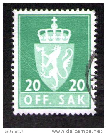 NORVEGE Oblitération Ronde Used Stamp 20 OFF. SAK - Errors, Freaks & Oddities (EFO)