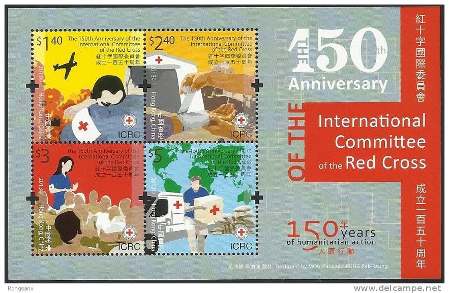 2013 Hong Kong 150 ANNI OF RED CROSS MS - Unused Stamps