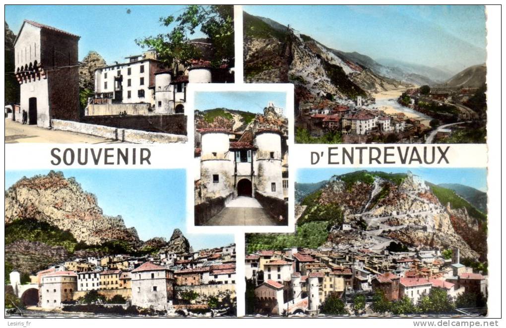 CP - PHOTO - SOUVENIR ENTREVAUX - 7898 - MULTIVUES - - Sonstige & Ohne Zuordnung