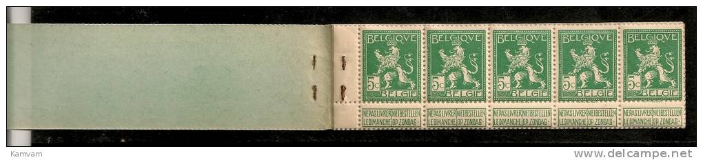 Belgie Belgique Carnet A11 1914 Cote 175€ , NSCH Agrafe Original - Origineel Nietje - 1907-1941 Antiguos [A]