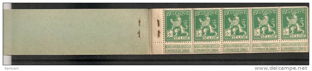 Belgie Belgique Carnet A11 1914 Cote 175€ , NSCH Agrafe Original - Origineel Nietje - 1907-1941 Oude [A]