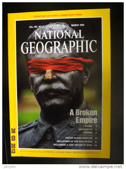 National Geographic Magazine March 1993 - Andere & Zonder Classificatie