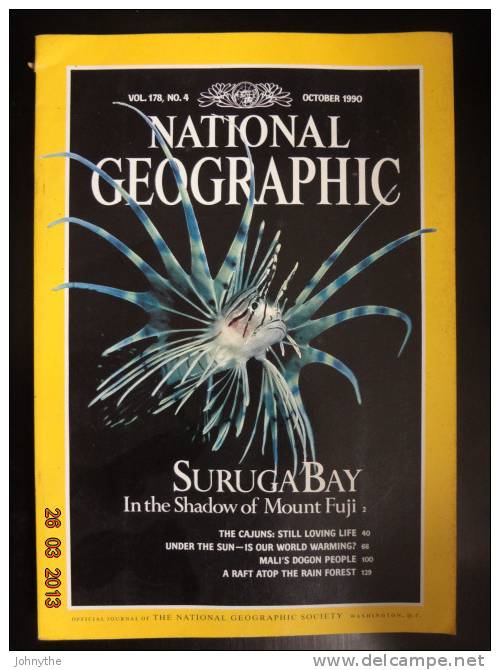 National Geographic Magazine October 1990 - Andere & Zonder Classificatie