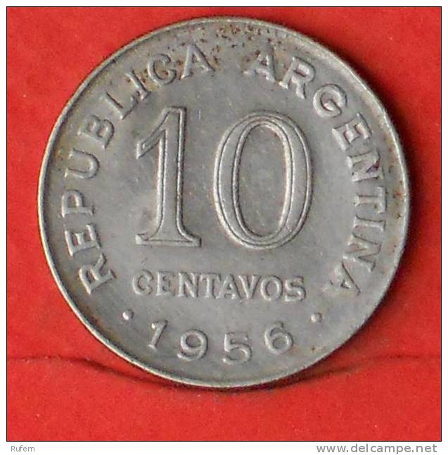 ARGENTINA  10  CENTAVOS  1956   KM# 51  -    (1734) - Argentine