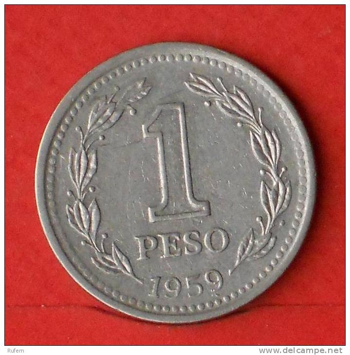 ARGENTINA  1  PESO  1959   KM# 57  -    (1741) - Argentine