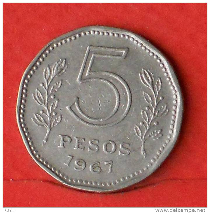 ARGENTINA  5  PESO  1967   KM# 59  -    (1743) - Argentine