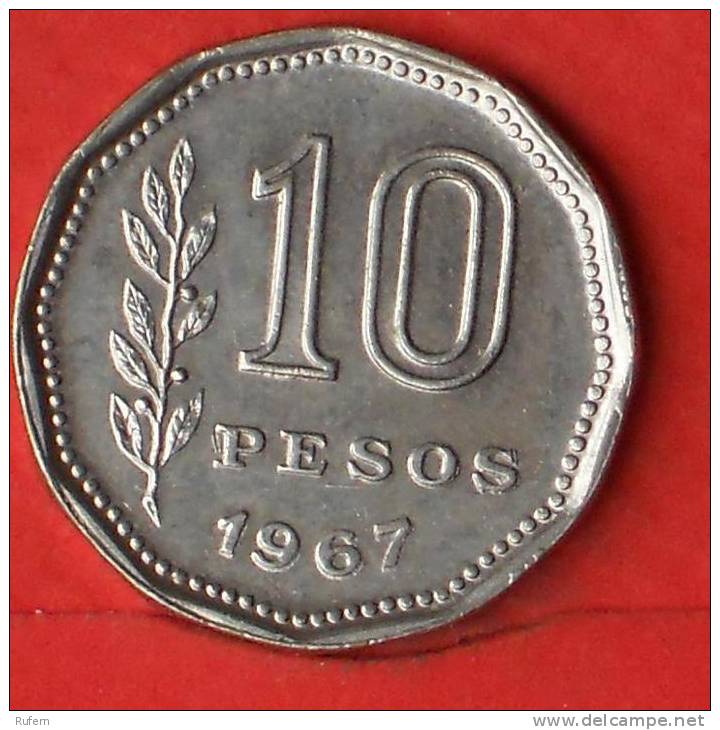 ARGENTINA  10  PESO  1967   KM# 60  -    (1747) - Argentine