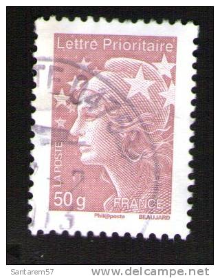 FRANCE Oblitération Ronde Used Stamp Marianne De Beaujard Lilas Brun 50 G SI - 2008-2013 Marianne De Beaujard