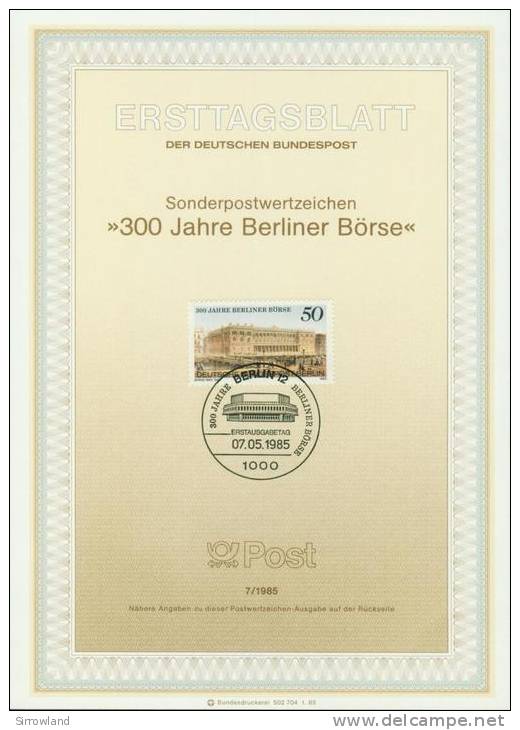 Berlin  1985  Ersttagsblätter  (10 ETBs  Kpl. )  Mi: 4/1985-13/1985 (21,10 EUR) - 1. Tag - FDC (Ersttagblätter)