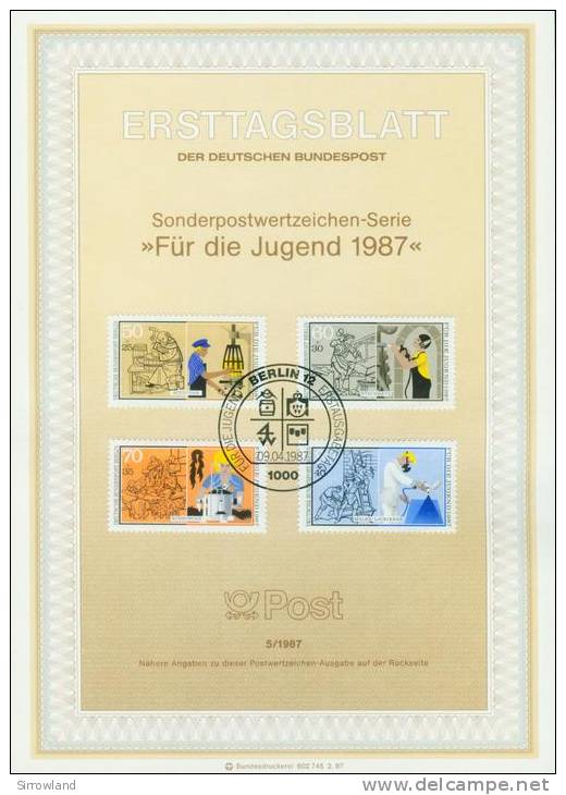 Berlin  1987  Ersttagsblätter  (13 ETBs  kpl. )  Mi: 1/1987-13/1987 (30,90 EUR)