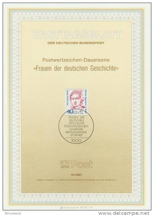 Berlin  1987  Ersttagsblätter  (13 ETBs  kpl. )  Mi: 1/1987-13/1987 (30,90 EUR)