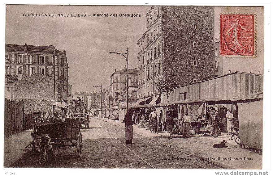 GRESILLONS-GENNEVILLIERS/ 92/Marché  Des Grésillons/Réf:1197 - Autres & Non Classés