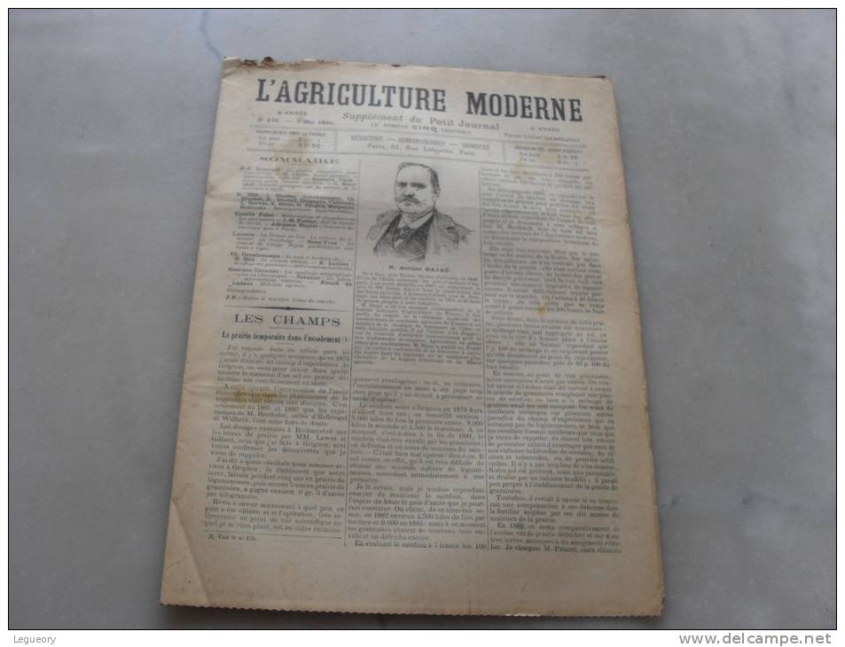 L´Agriculture  Moderne    N°175   7 Mai 1899 - Revues Anciennes - Avant 1900