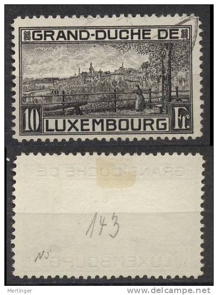 Luxemburg Luxembourg Mi# 143A Gest M€ 17,- - Oblitérés