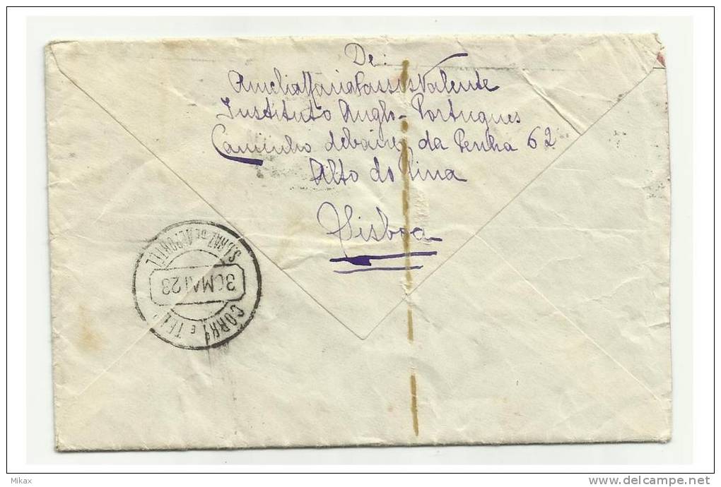 PORTUGAL - Letter Circulated From Lisbon To S. Braz De Alportel - Error Ceres - VCC N&ordm; XI - Oblitérés