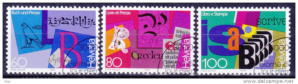 ZWITSERLAND - Michel - 1994 - Nr 1520/22 - Gest/Obl/Us - Oblitérés