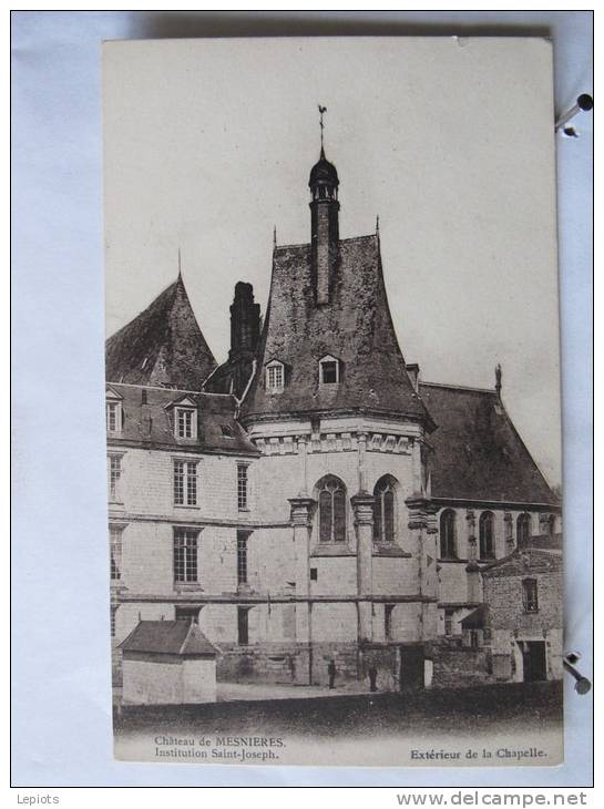 76 - Mesnières En Bray - Le Château - Institution Saint Joseph - Extérieur De La Chapelle - Scan Recto-verso - Mesnières-en-Bray