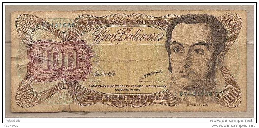 Venezuela - Banconota Circolata Da 100 Bolivares P-66g - 1998 - Venezuela